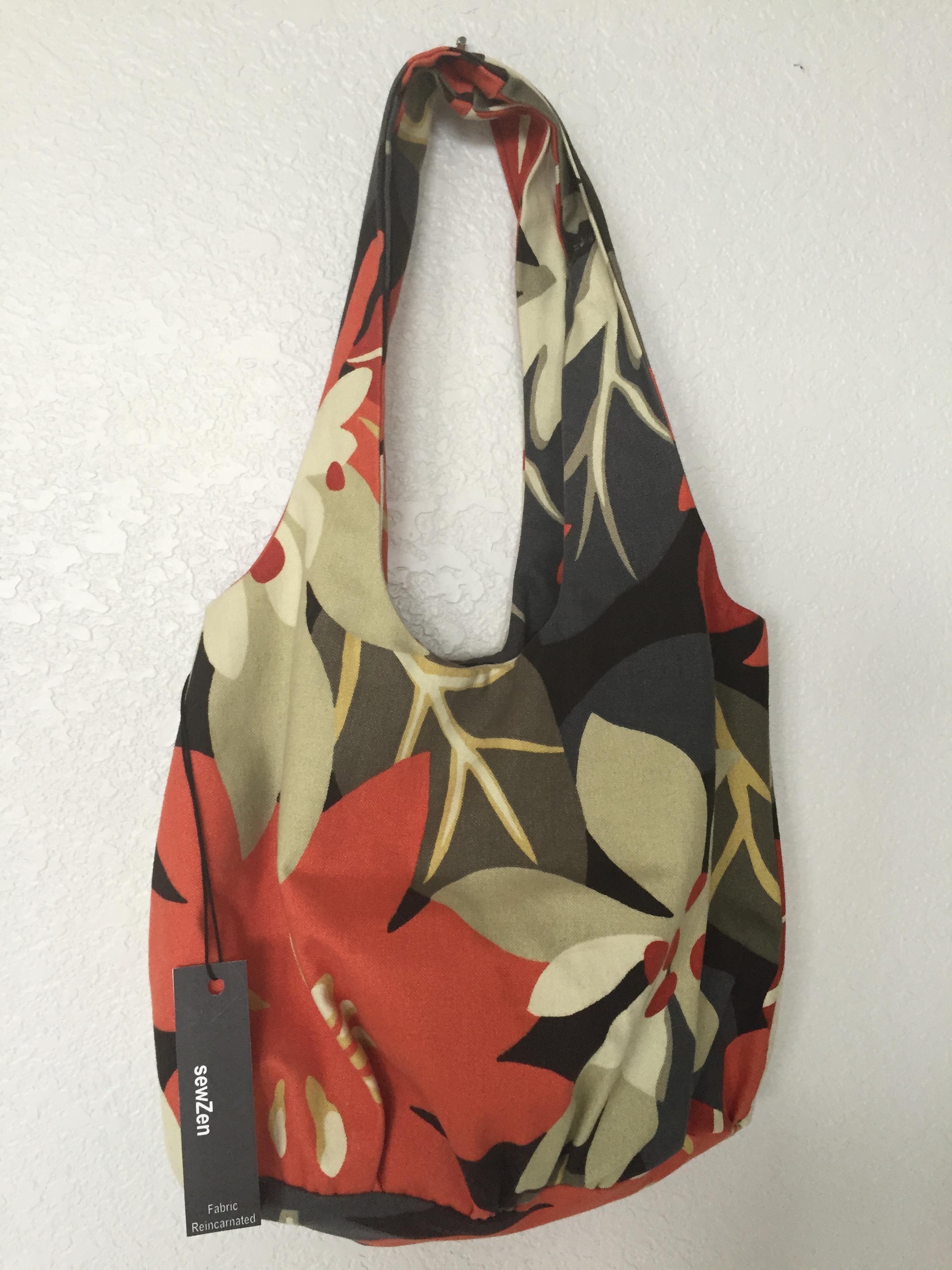 Handbag from repurposed fabric | sewZen